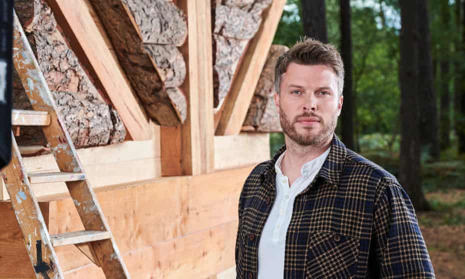 Rick Edwards on the set of The Chop