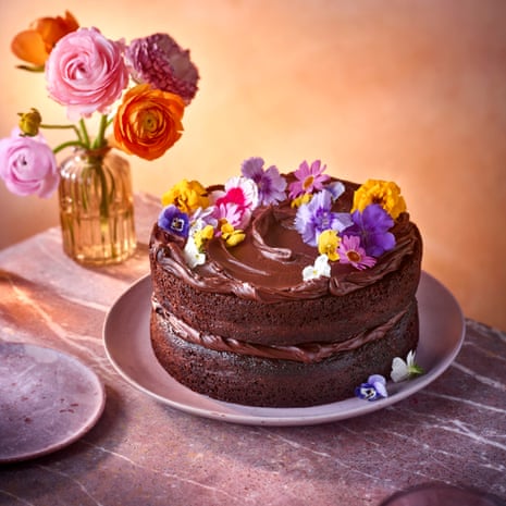 Fudgy chocolate cake with a cardamom milk soak