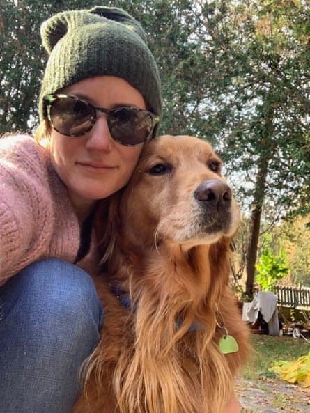 Kathleen Edwards with one of her dogs