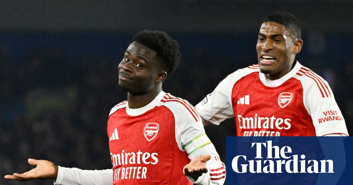 Arsenal go seven points clear with Saka on target in battling win at Brighton