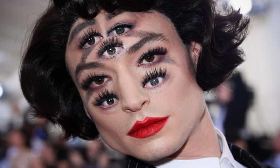 An eye for the surreal: Ezra Miller at the Met Gala.