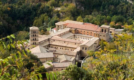 The monastery at Subiaco, founded by Saint Benedict.