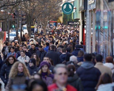 A busy street in London