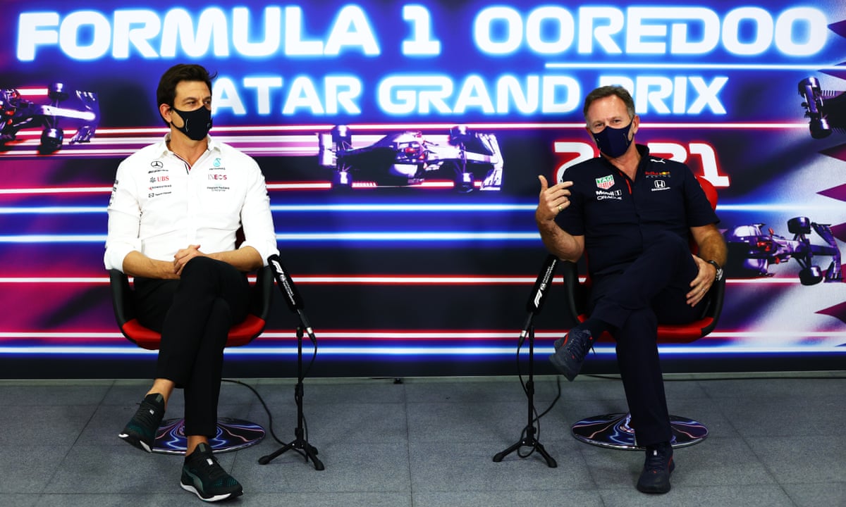 The Gloves Are Off Wolff And Horner Face Off Before Qatar Grand Prix Battle Formula One The Guardian The Gloves Are Off Wolff And Horner Face Off Before Qatar Grand Prix Battle Formula One The Guardian