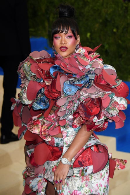 Rihanna in an avant garde dress
