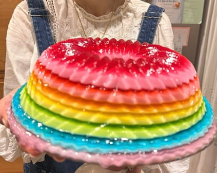 Georgina Hayden’s rainbow jelly.