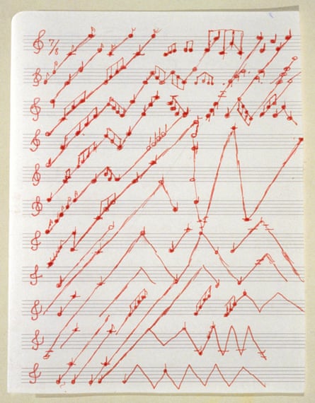 One of Louise Bourgeois’s Insomnia Drawings (1994-1995).