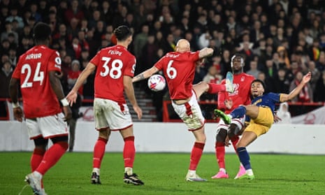 Newcastle United's Jacob Murphy (right) shoots wide.