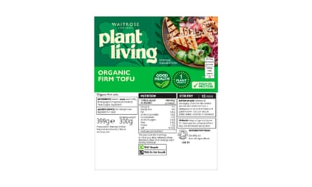 Waitrose PlantLiving Organic Firm Tofu300g