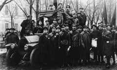 A Group of Red Army Men. Petrograd, 1917. Artist: Bulla, Karl Karlovich (1853-1929)<br>A Group of Red Army Men. Petrograd, 1917. (Photo by Fine Art Images/Heritage Images/Getty Images)