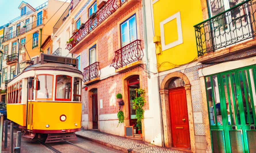 ‘Lisbon is crisscrossed by beautiful trams’.