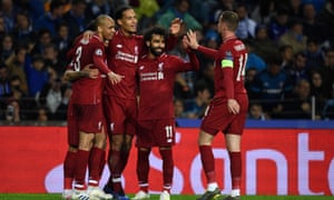 Liverpool Players Celebrate Virgil Van Dijks Goal Which Completed A 6 1 Aggregate Victory Liverpool Players Celebrate Virgil Van Dijks Goal Which Completed A 6 1 Aggregate Victory