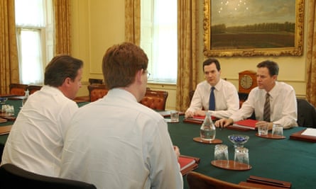 Nick Clegg meets David Cameron, Danny Alexander and George Osborne to plan the coalition’s first budget