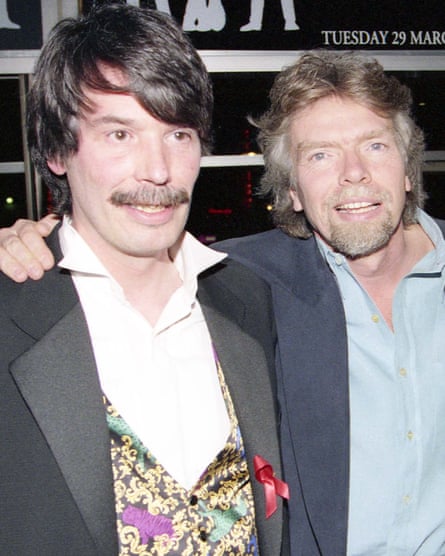 Nik Powell, left, and Richard Branson in 1994.