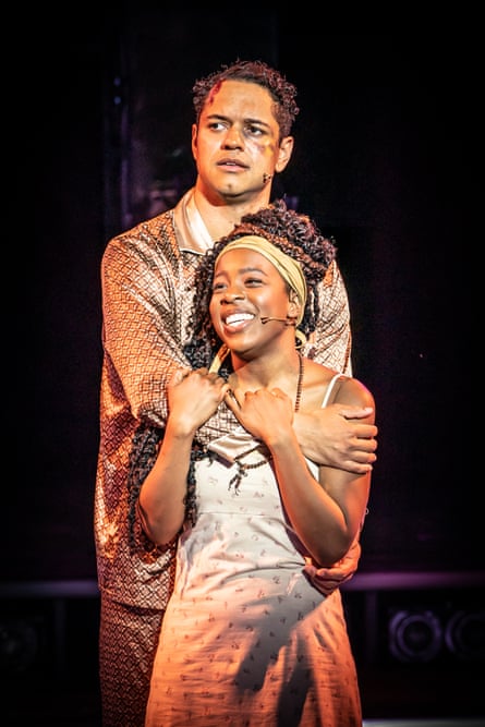 Stonking voices … Stephenson Ardern-Sodjie (Daniel) and Gabrielle Brooks (Ti Moune) in Once on This Island.
