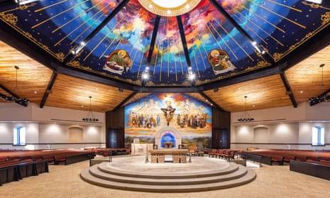 The Charles Borromeo church, Visalia, California, the biggest Catholic parish church in North America.