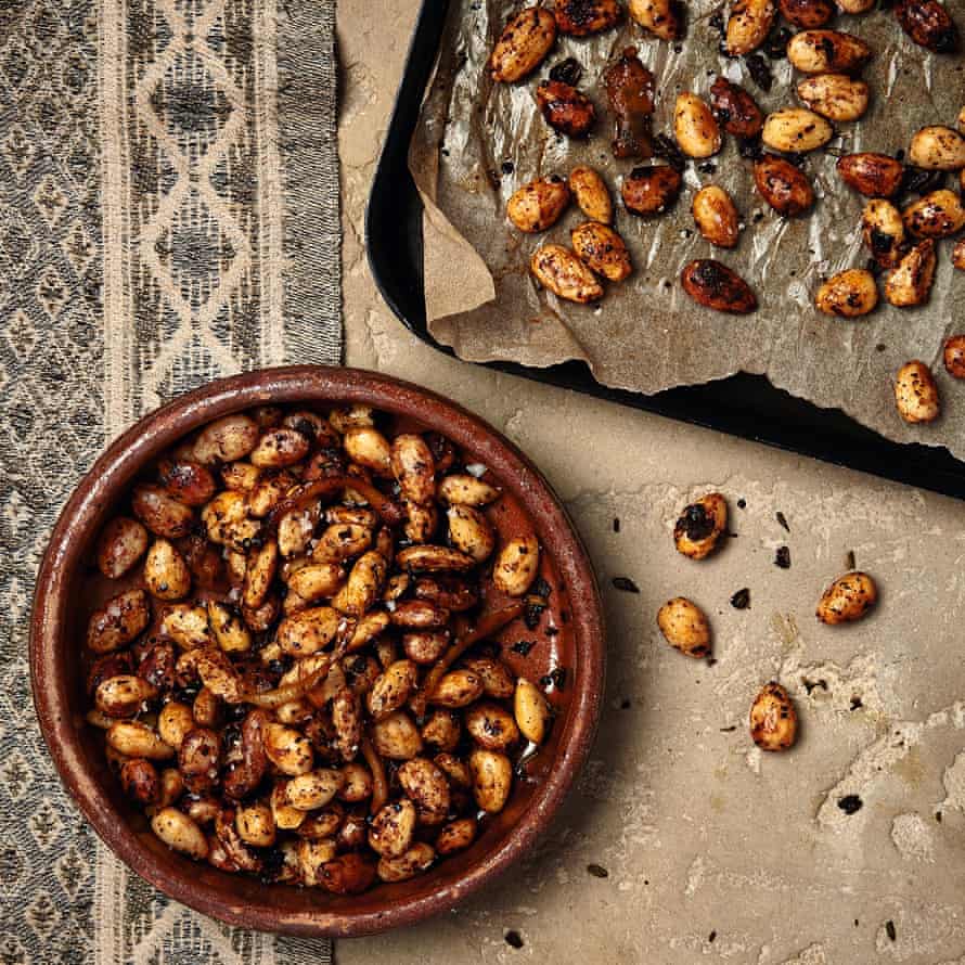 Yotam Ottolenghi’s lemon and sage roasted almonds.