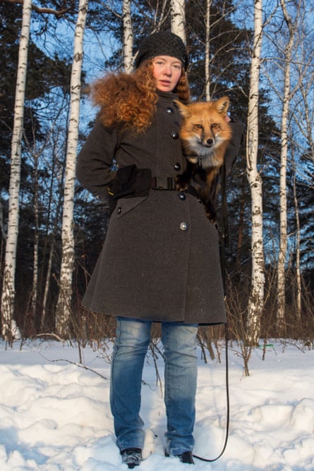 Genetics graduate student Irina Mukhamedshina and her pet – and thesis project – Viliya.