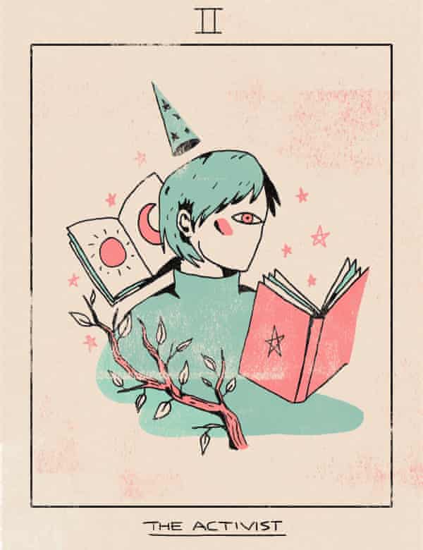 An illustrator of an activist. Part of a special series on a woman searching advice from experts on if she should have a child.