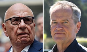 Rupert Murdoch and Bill Shorten