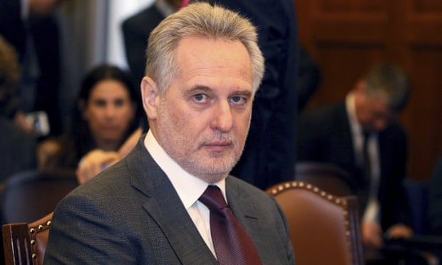 Ukrainian oligarch Dimitro Firtash waiting for the start of his trial at the courts of justice in Vienna, Austria, in February 2017.