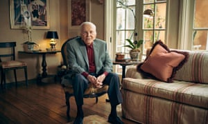 Kirk Douglas at his Beverly Hills home