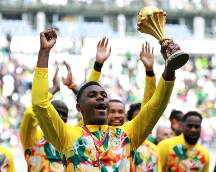 Senegal parade Afcon trophy at Stade de France in defiance at being stripped of title