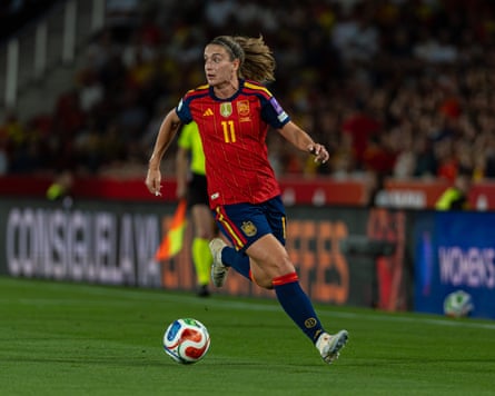 Alexia Putellas in action for Spain against England last week