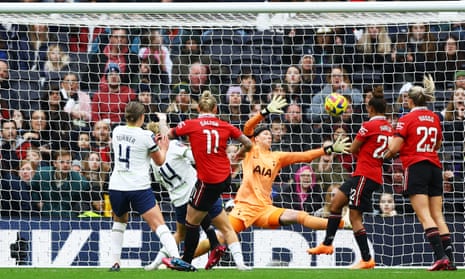 Manchester United's Leah Galton scores their first goal.