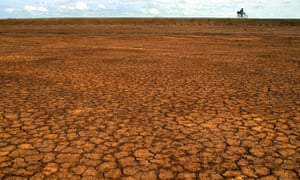 The Sarigua Desert, west of Panama City, Panama, seen after overgrazing by livestock and the loss of topsoil through erosion.