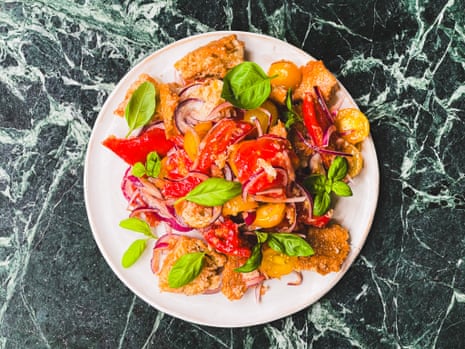 Tom Hunt's panzanella saves stale bread from the bin.