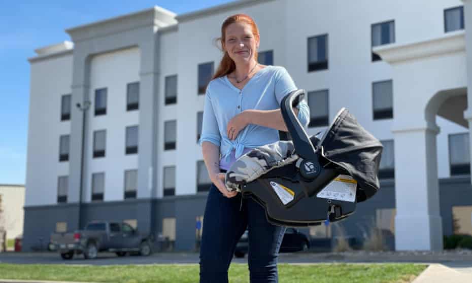 Kari Fisher and her family have spent six months at a Hampton Inn & Suites after the derecho destroyed their former home.