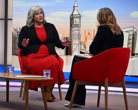 Heidi Alexander, left, appears on BBC One’s Sunday With Laura Kuenssberg programme