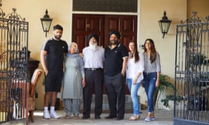 The Bhullar family (l to r): Inveer, Charan, Mohan, Tim, Ravinder and Harneet.