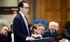 Hearings at Icj on Occupation of Palestinian Territories, Day 3, The Hague - 30 Apr 2025<br>Mandatory Credit: Photo by Hollandse Hoogte/REX/Shutterstock (15276992j) THE HAGUE - Joshua B. Simmons of the United States during the third day of hearing at the International Court of Justice, where the case is being heard on Israel's humanitarian obligations to Palestinians. A total of 45 plaintiffs allege the Israeli government is blocking access to aid supplies in Gaza. Hearings at Icj on Occupation of Palestinian Territories, Day 3, The Hague - 30 Apr 2025