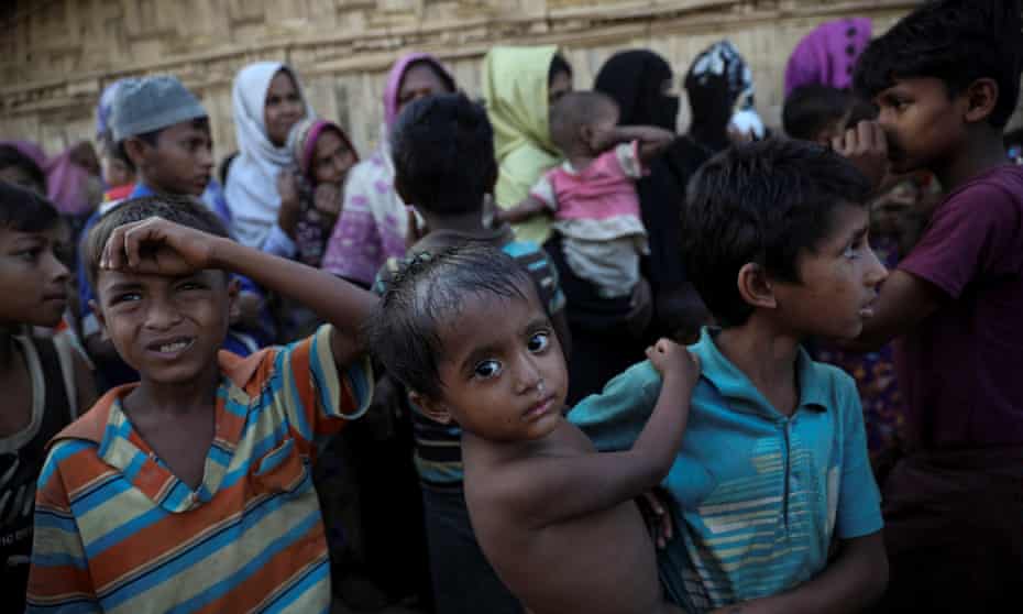 Rohingya refugee children in Bangladesh