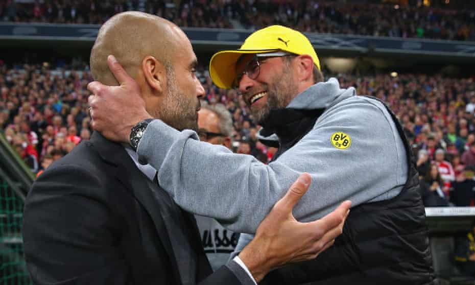 Jurgen Klopp Finally Gets A Chance To Face Pep Guardiola On Level Playing Field Liverpool The Guardian Jurgen Klopp Finally Gets A Chance To Face Pep Guardiola On Level Playing Field Liverpool The Guardian