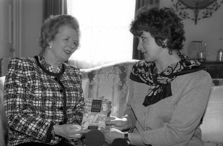 Margaret Thatcher, left, with Murray in 1990
