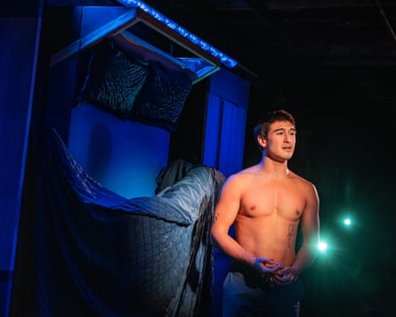 Shirtless man