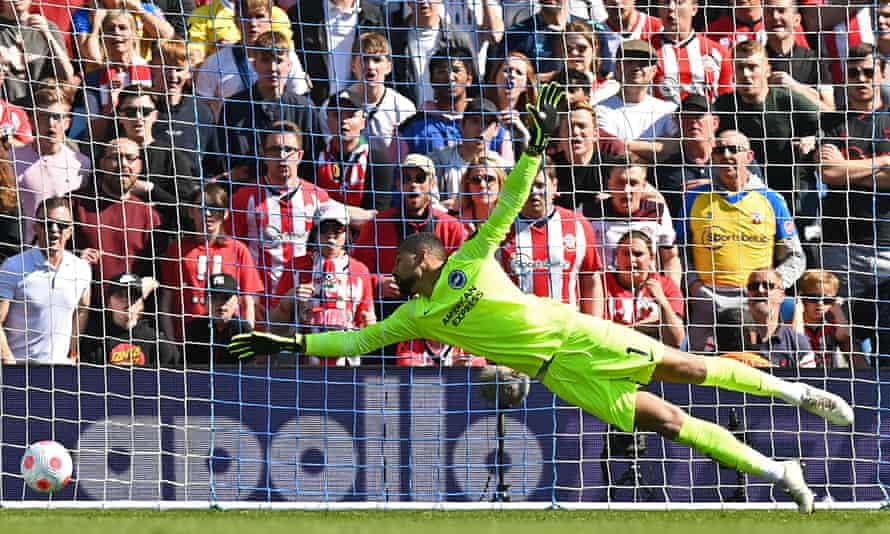 ロベルトサンチェスはジェームズウォードプラウズのゴールをブロックできませんでした。