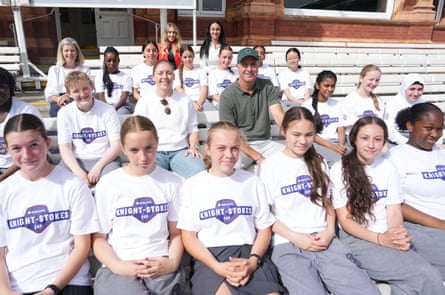 Pupils at the Knight-Stokes Cup launch event at Lord’s.
