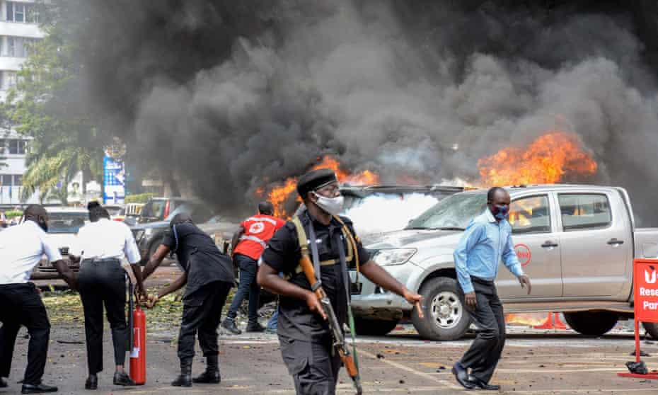 At least three killed in suicide bomb attacks in Ugandan capital, Kampala |  Uganda | The Guardian