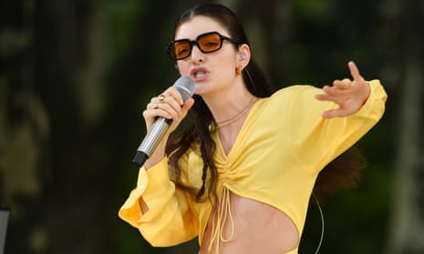 Lorde performs during "Good Morning America's" Summer Concert Series in New York City.