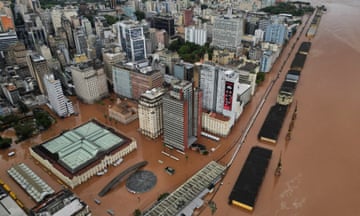 severe Flooding due to heavy rains in Porto Alegre in Rio Grande do Sul state