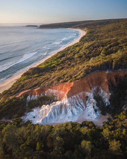 Ben Boyd National Park is known for its Mars-coloured rocks and expansive views of the ocean