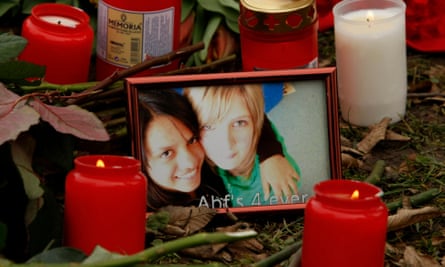 A tribute to the victim of the school shooting in Winnenden, near Stuttgart, by 17-year-old Tim Kretschmer.