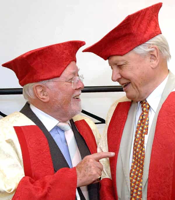 Lord Richard and Sir David Attenborough Receive Distinguished Honorary Fellowships From the University of Leicester - 13 Jul 2006