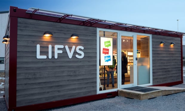 An unstaffed Lifvs supermarket in Sweden.