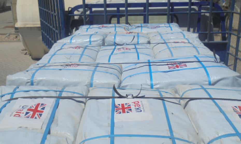 UK aid supplies en route to Mozambique in 2019