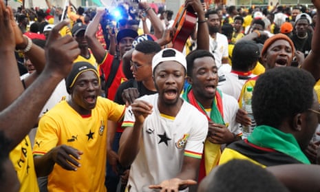 Ghana fans welcome their fans to Qatar for the World Cup.
